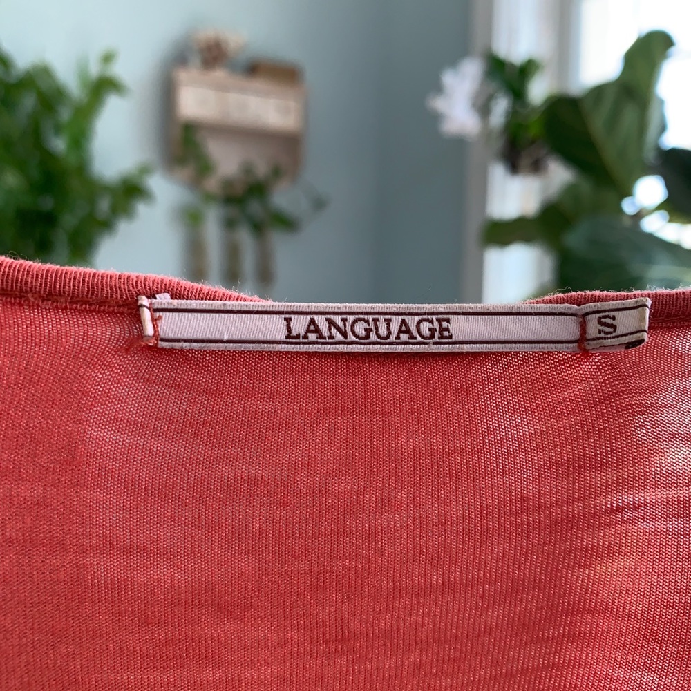 Anthropologie Orange Boho Top - Picture 3 of 4